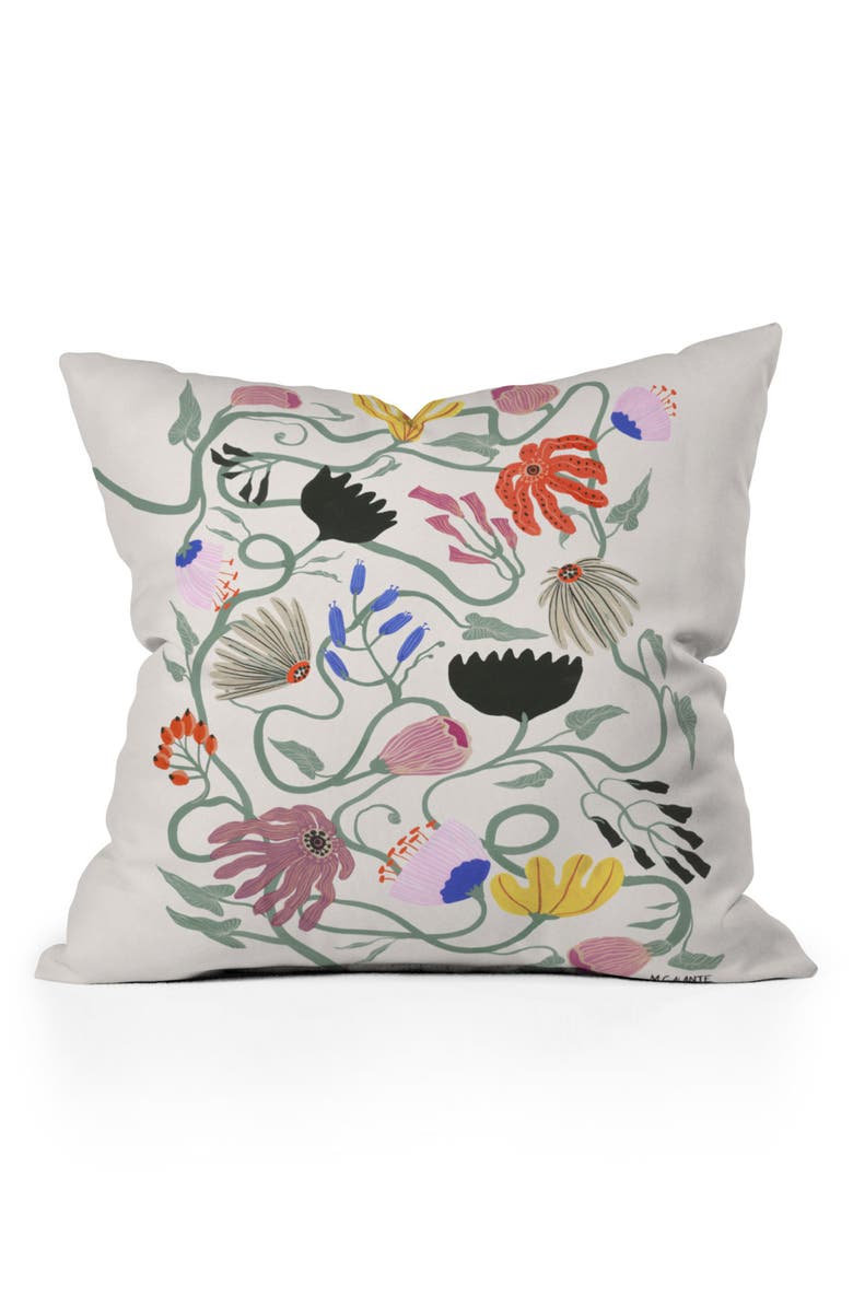 Deny Designs Megan Galante Frances Floral Throw Pillow, Main, color, Multi