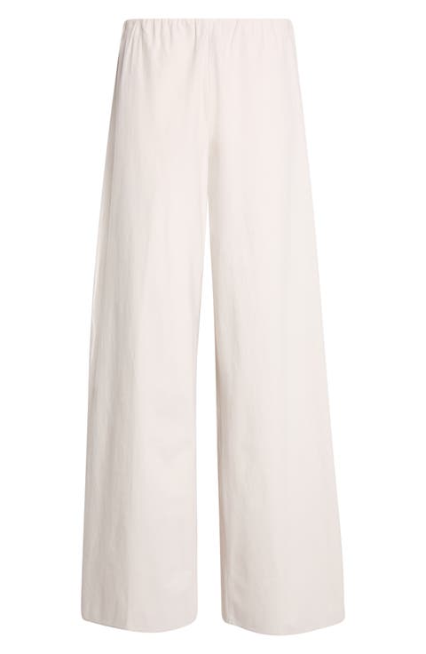 Colette High Waist Cotton Twill Bias Pants