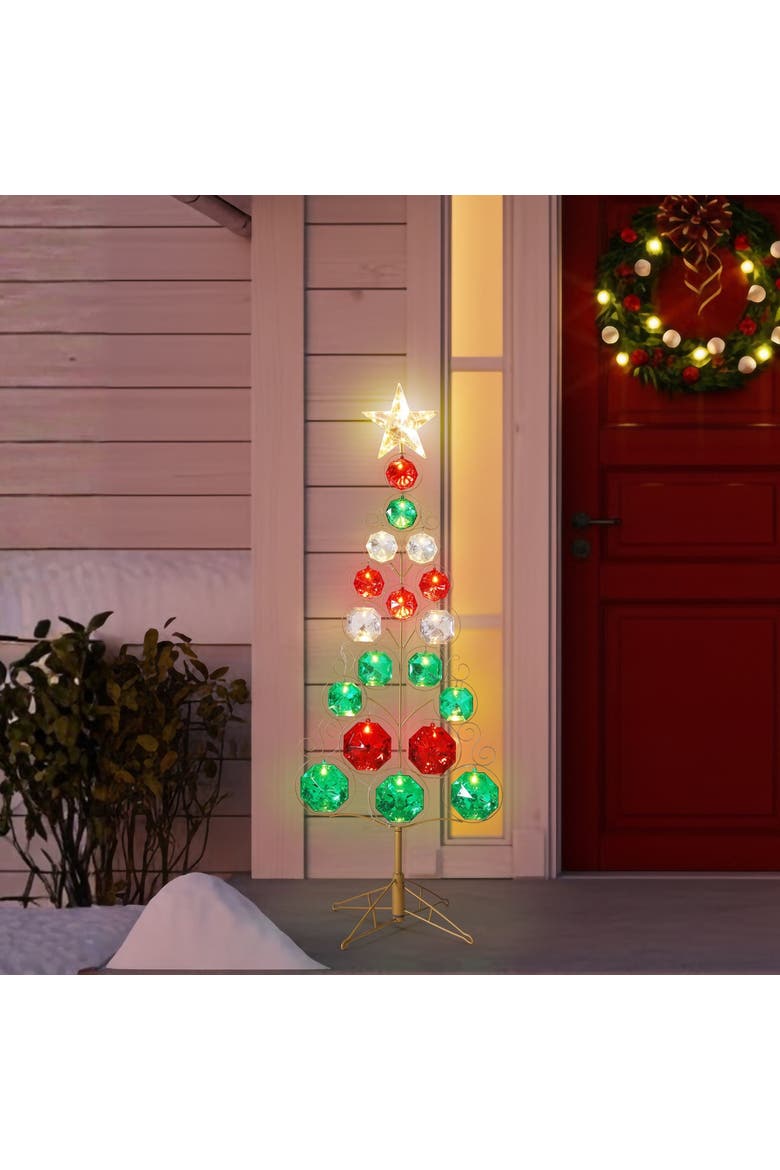 5 ft. Outdoor Gem Tree, Alternate, color, Multicolored
