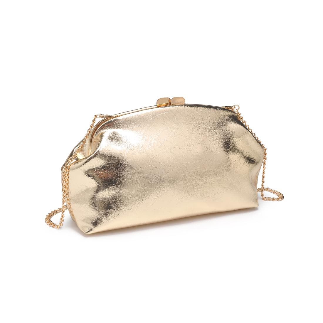 MODA LUXE Camille Clutch, Alternate, color, Gold