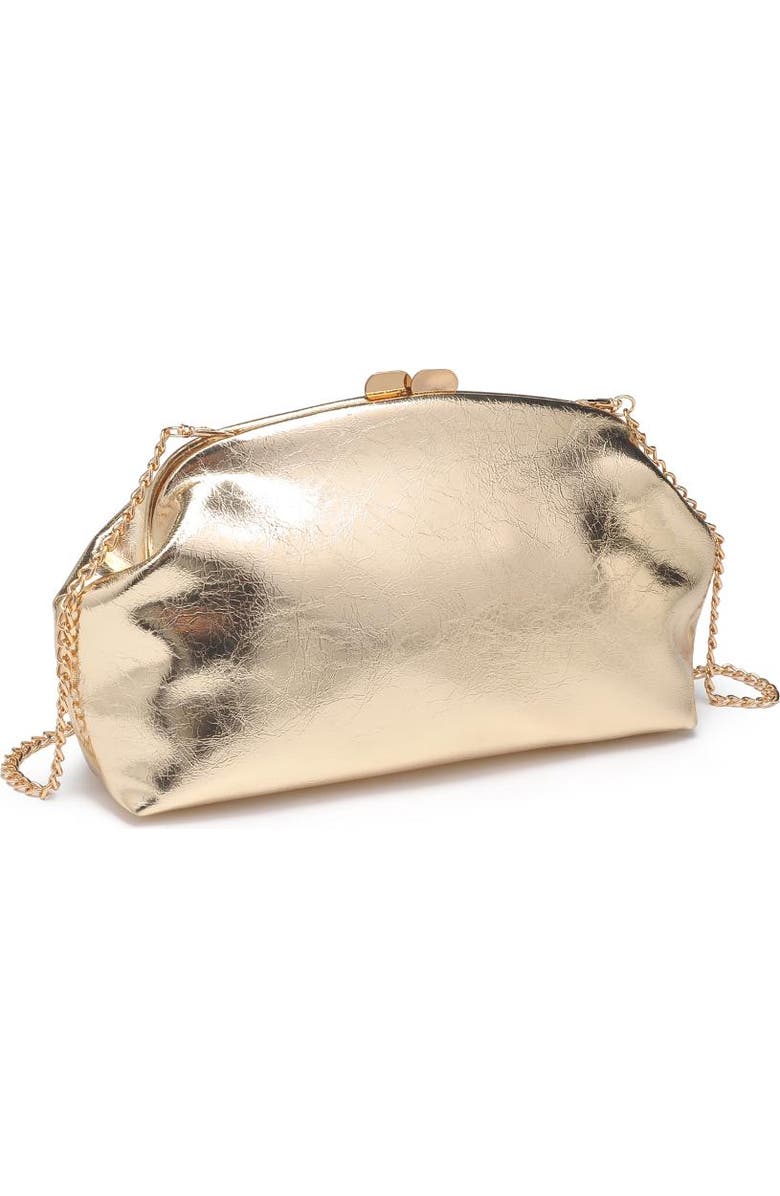 MODA LUXE Camille Clutch, Alternate, color, Gold