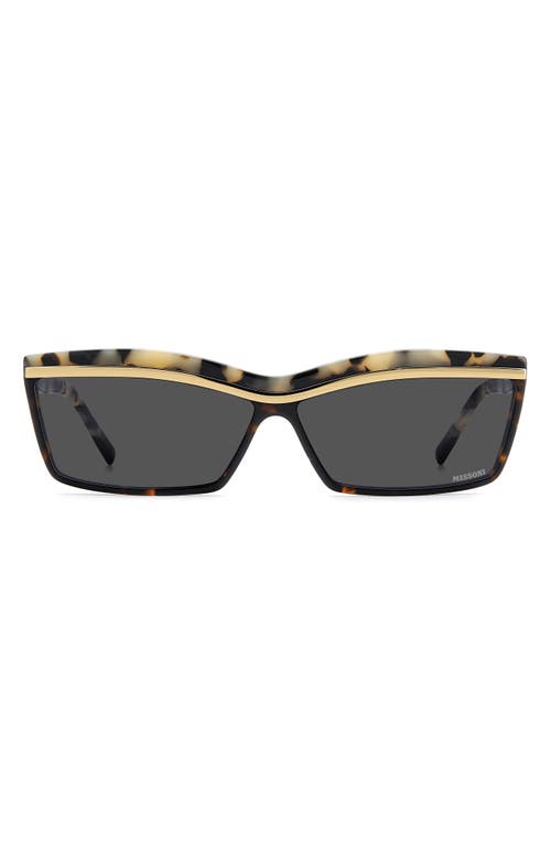 Missoni 63mm Oversize Rectangular Sunglasses In Multi