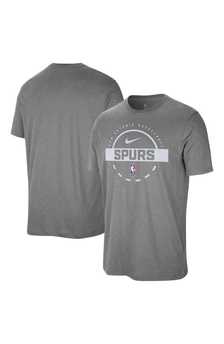 Nike Men's Nike  Charcoal San Antonio Spurs Authentic Practice T-Shirt, Main, color, Charcoal