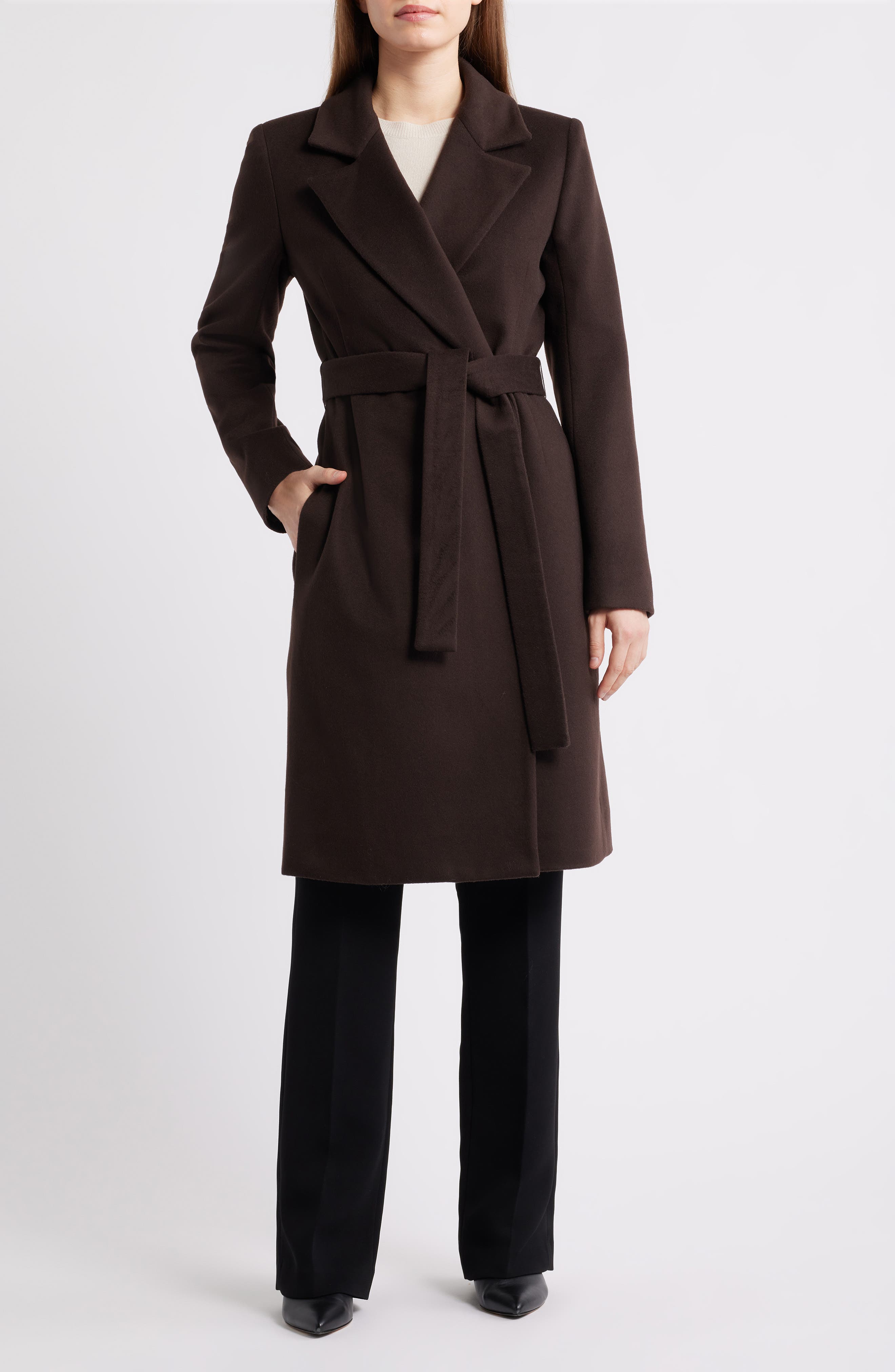 Wool Wrap Coat - image 3