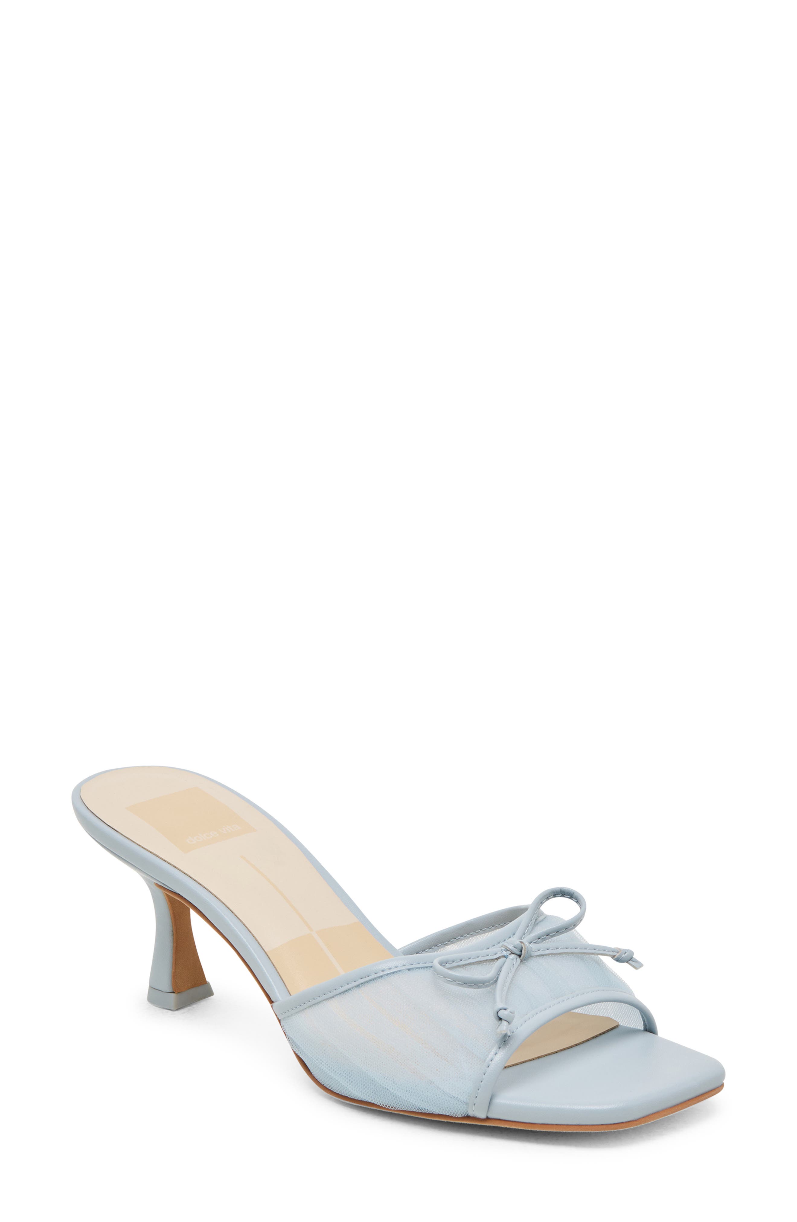 Dolce Vita Galen Slide Sandal, Main, color, Light Blue Tule