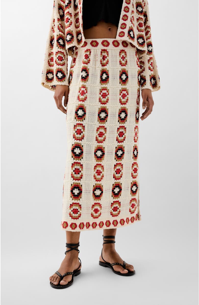 Scalpers Croch Skirt, Main, color, Ivory