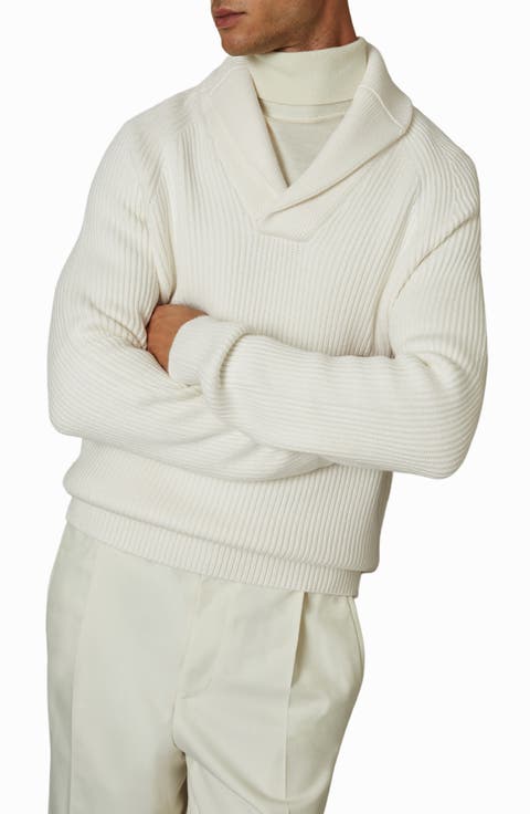 Dewhirst Rib Shawl Collar Sweater