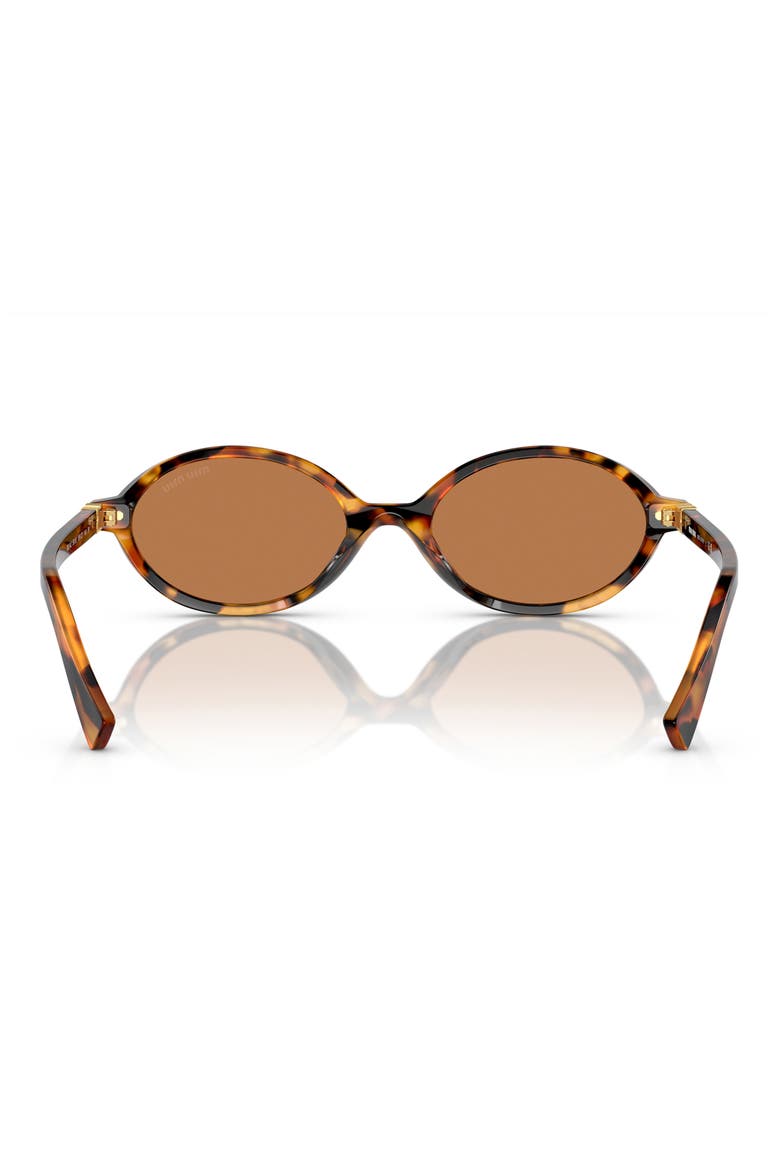 50mm Oval Sunglasses, Alternate, color, LIGHT HAVANA / BROWN