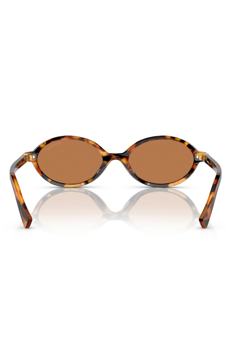 Miu Miu 50mm Oval Sunglasses, Alternate, color, Light Havana / Brown