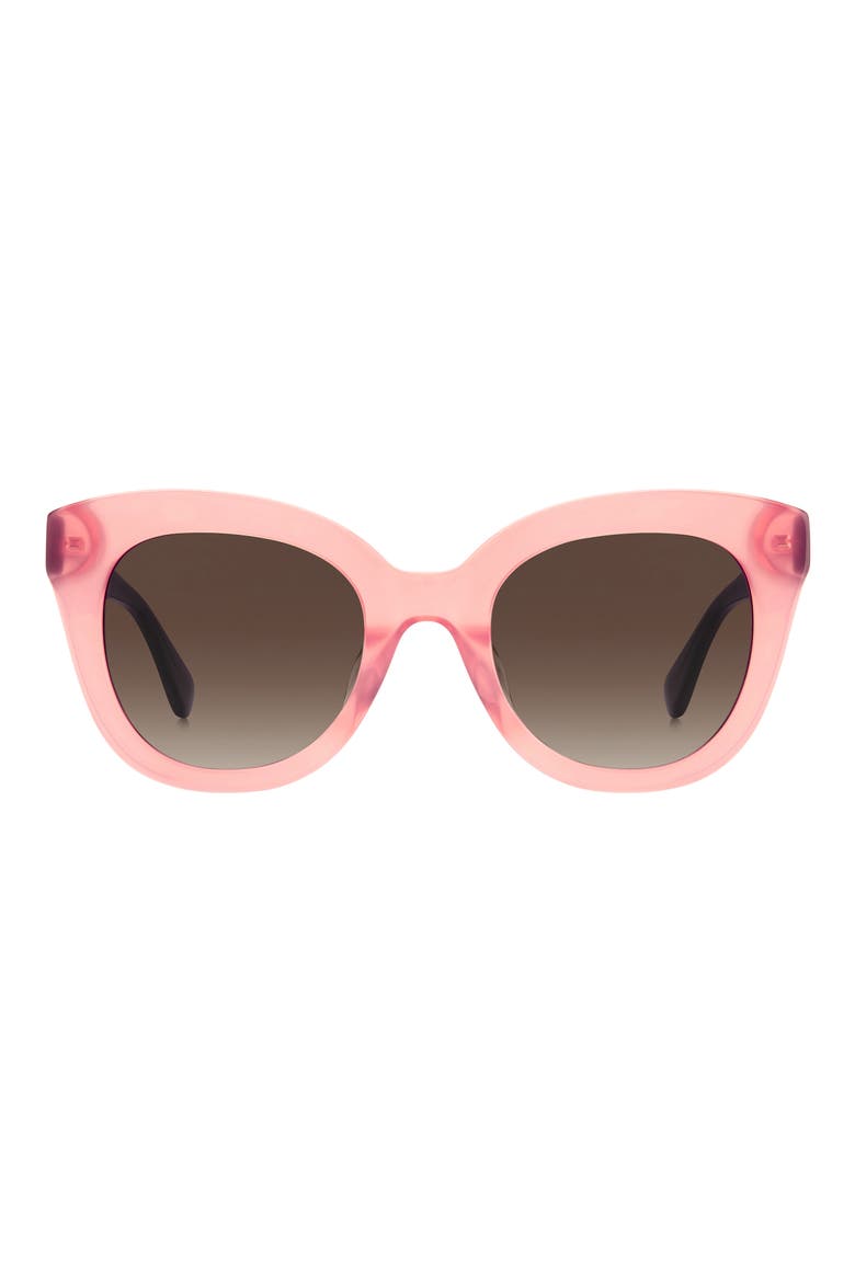 belah 50mm gradient round sunglasses, Main, color, 035J-HA