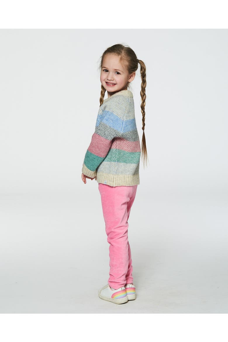 Girl's Velvet Stretch Leggings Candy Pink, Alternate, color, Azalea Pink