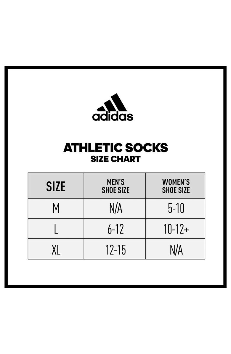 adidas Kids' Cushioned 2.0 6-Pack Crew Socks, Alternate, color, White/ Black