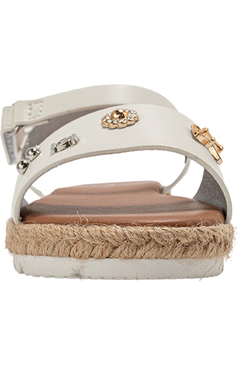 bebe Fleur Sandal, Alternate, color, White