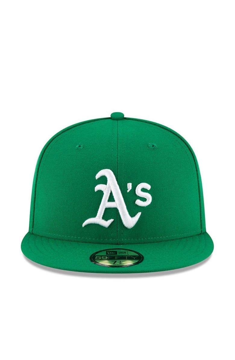 New Era Men's New Era Green Oakland Athletics Alt Authentic Collection On-Field 59FIFTY Fitted Hat, Alternate, color, Green