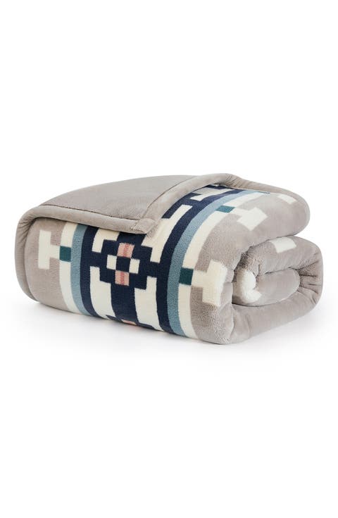 Sandhills Printed Plush Throw