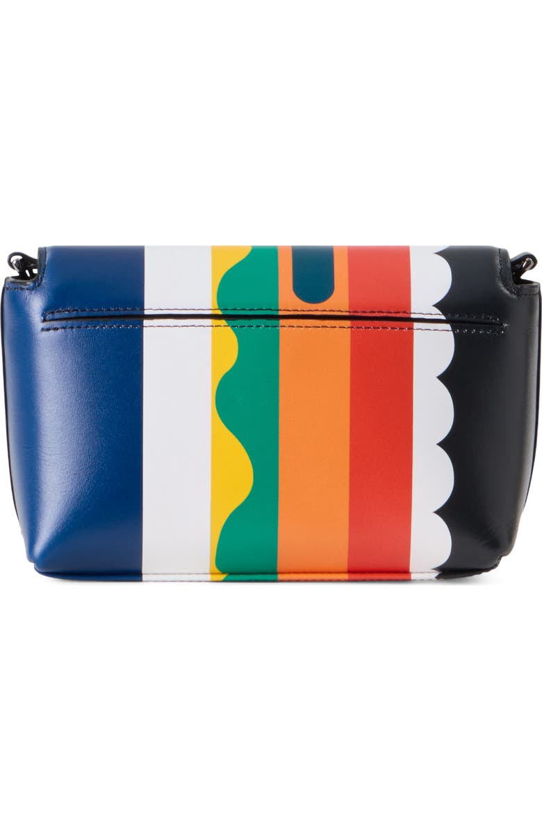 Akris Little Anouk Leather Crossbody Bag, Alternate, color, Orange Multicolor