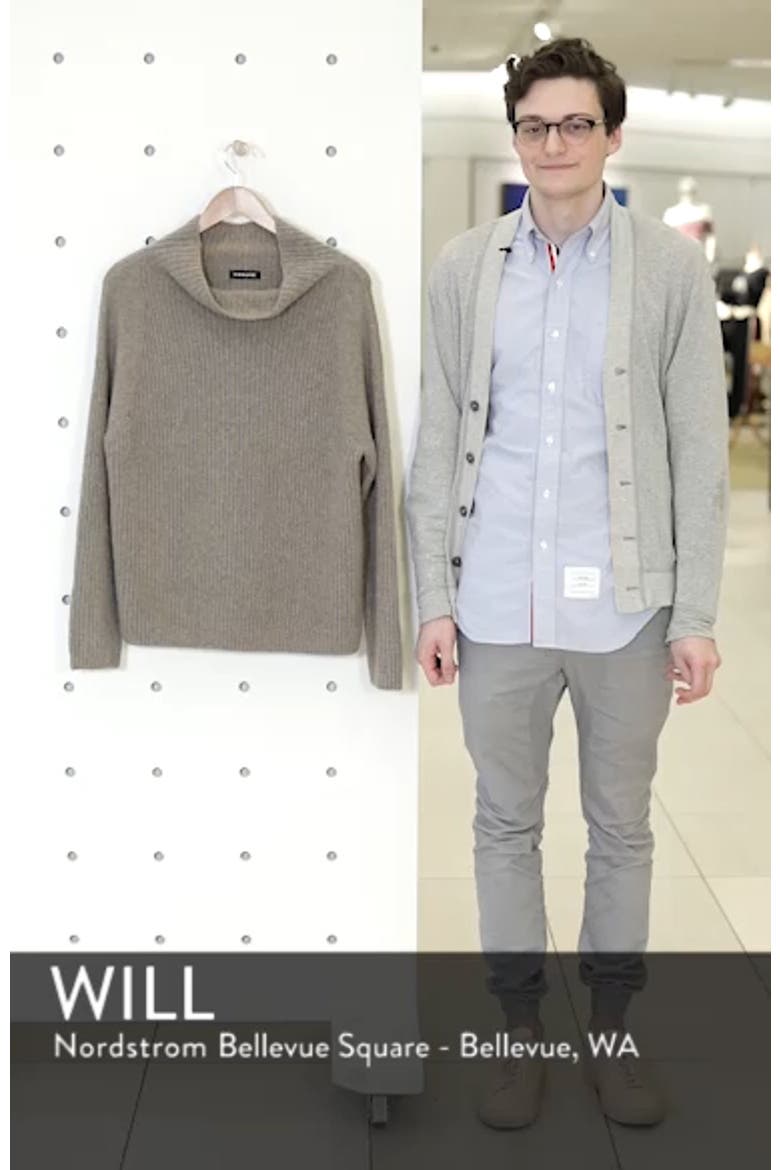 Rib Funnel Neck Sweater video
