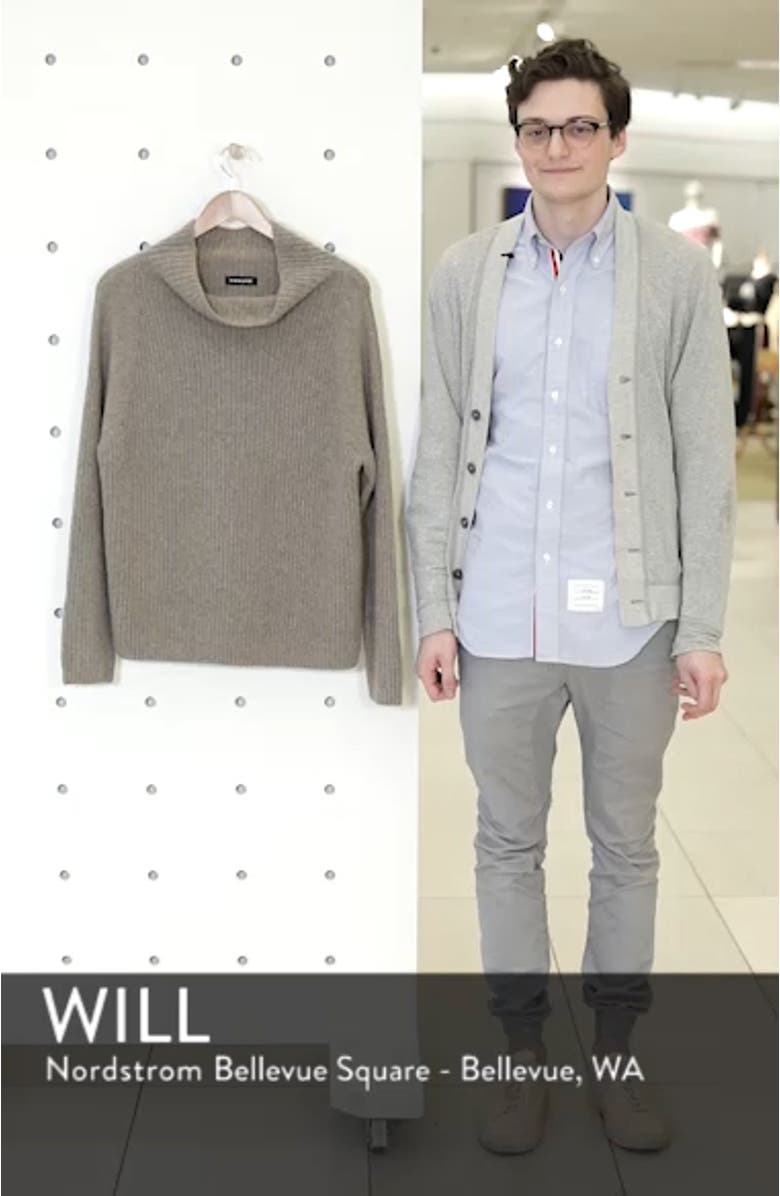 Rib Funnel Neck Sweater, sales video thumbnail