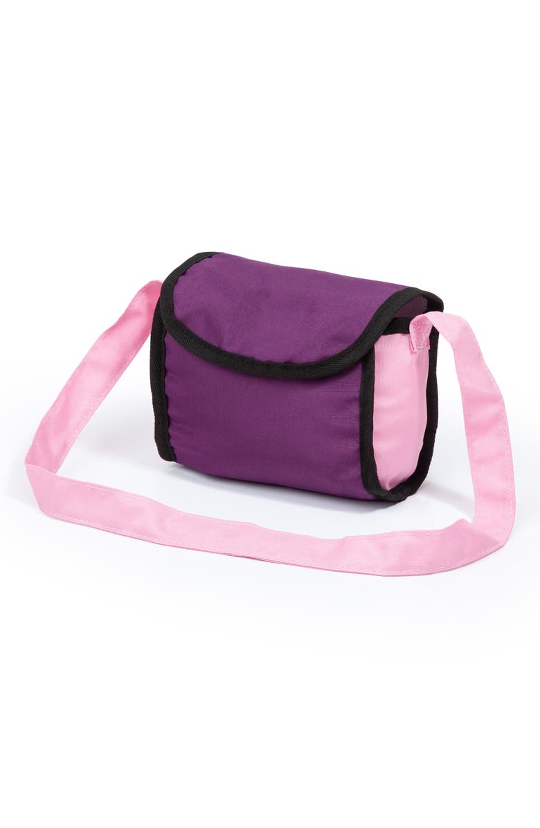 Bayer Design Trendy Pram Purple & Pink Fits Dolls Up To 18 Inches, Alternate, color, Multicolored