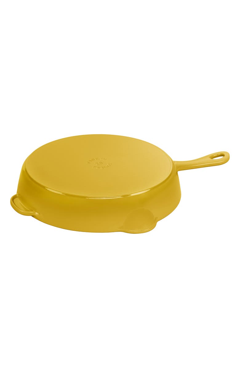 Staub 11-Inch Enameled Cast Iron Traditional Skillet, Alternate, color, Citron