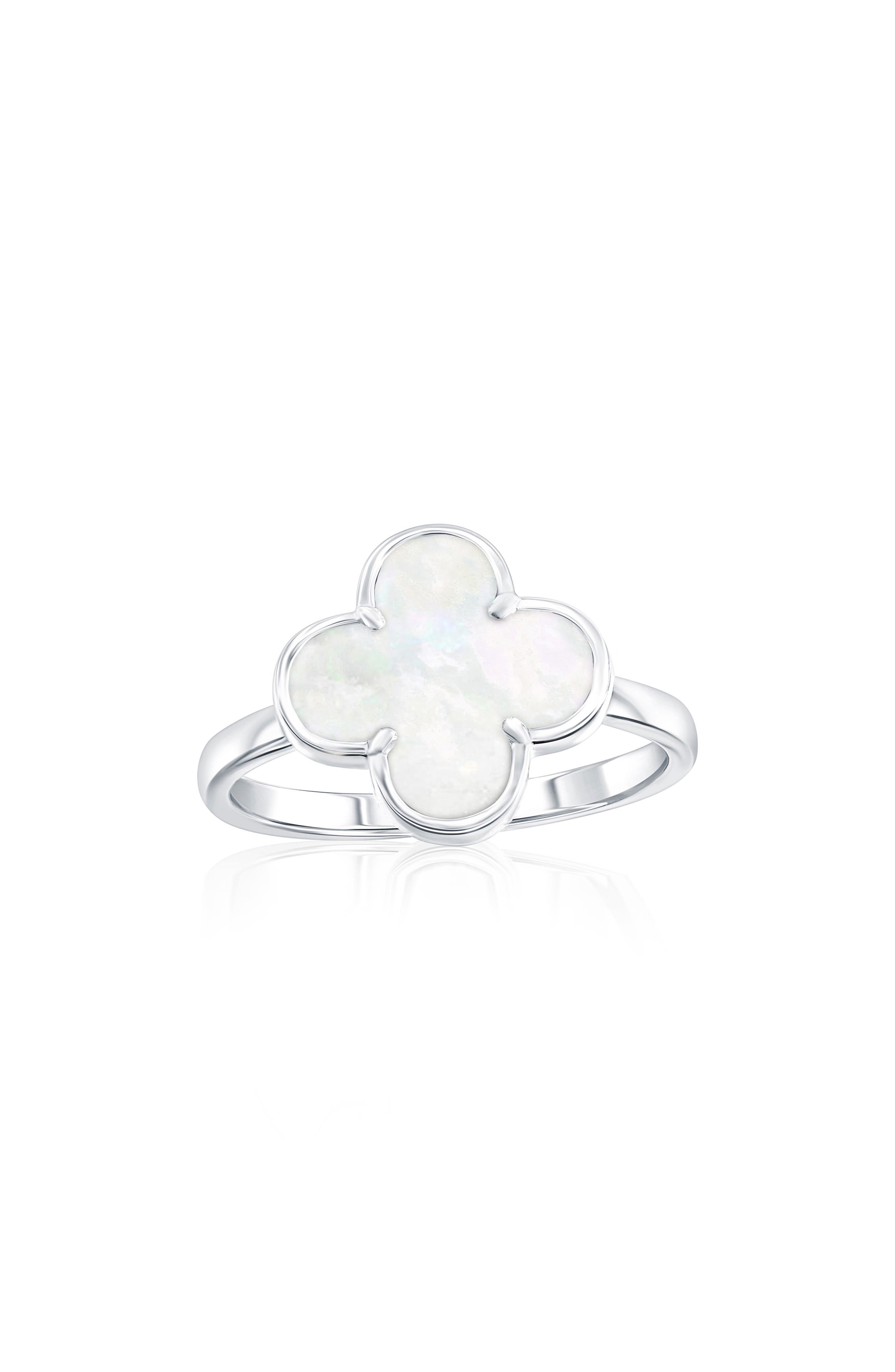 SIMONA Mother-of-Pearl Clover Ring