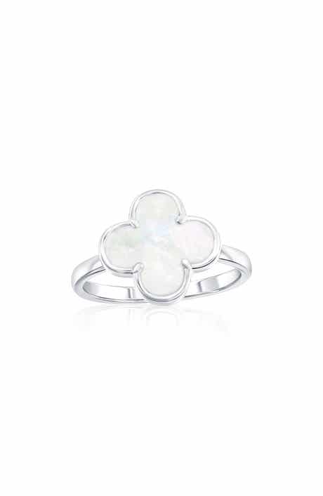 SIMONA Mother-of-Pearl Clover Ring