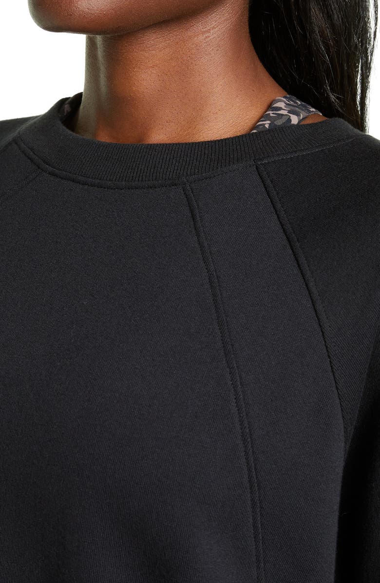 Zella Drew Crewneck Sweatshirt, Alternate, color, Black