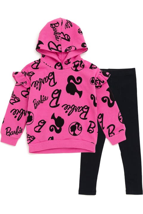 2-Piece Fleece Hoodie and Leggings Set