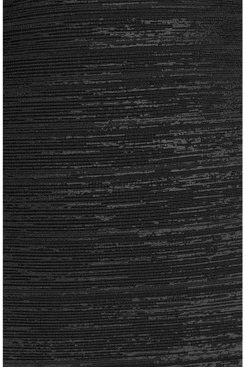 Deep V-Neck Foiled Bandage Dress, Alternate, color, BLACK/ COMB
