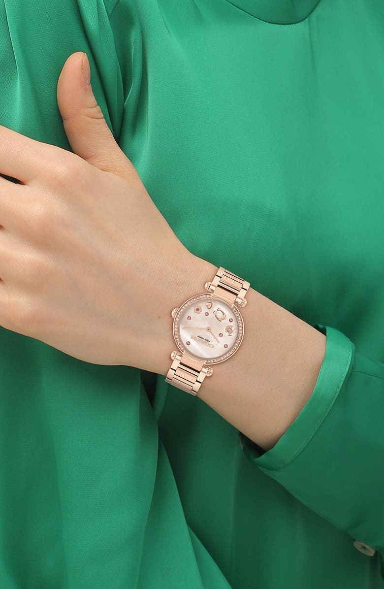 COACH Cary Bracelet Watch, Alternate, color, Rose Gold