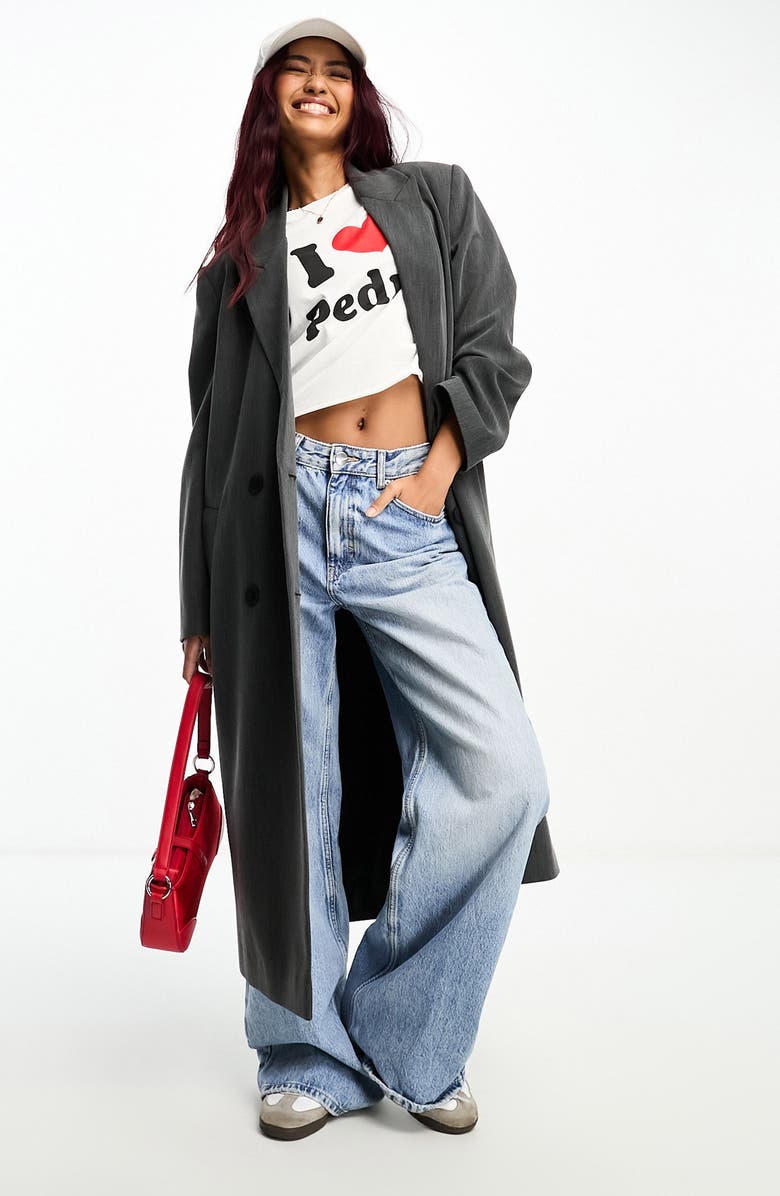 ASOS DESIGN Longline Dad Coat, Alternate, color, 