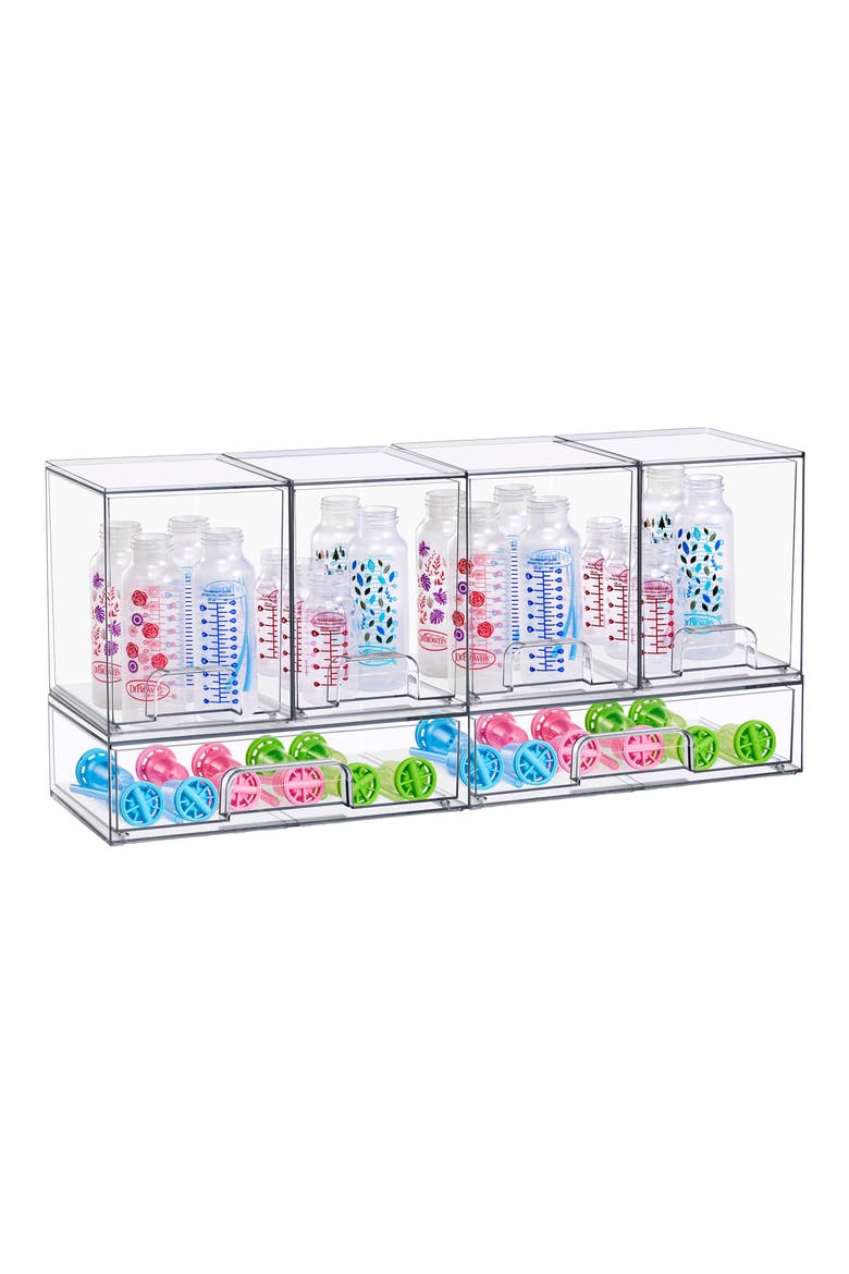 6-Piece Set Stackable Storage Drawers, Alternate, color, NO COLOR