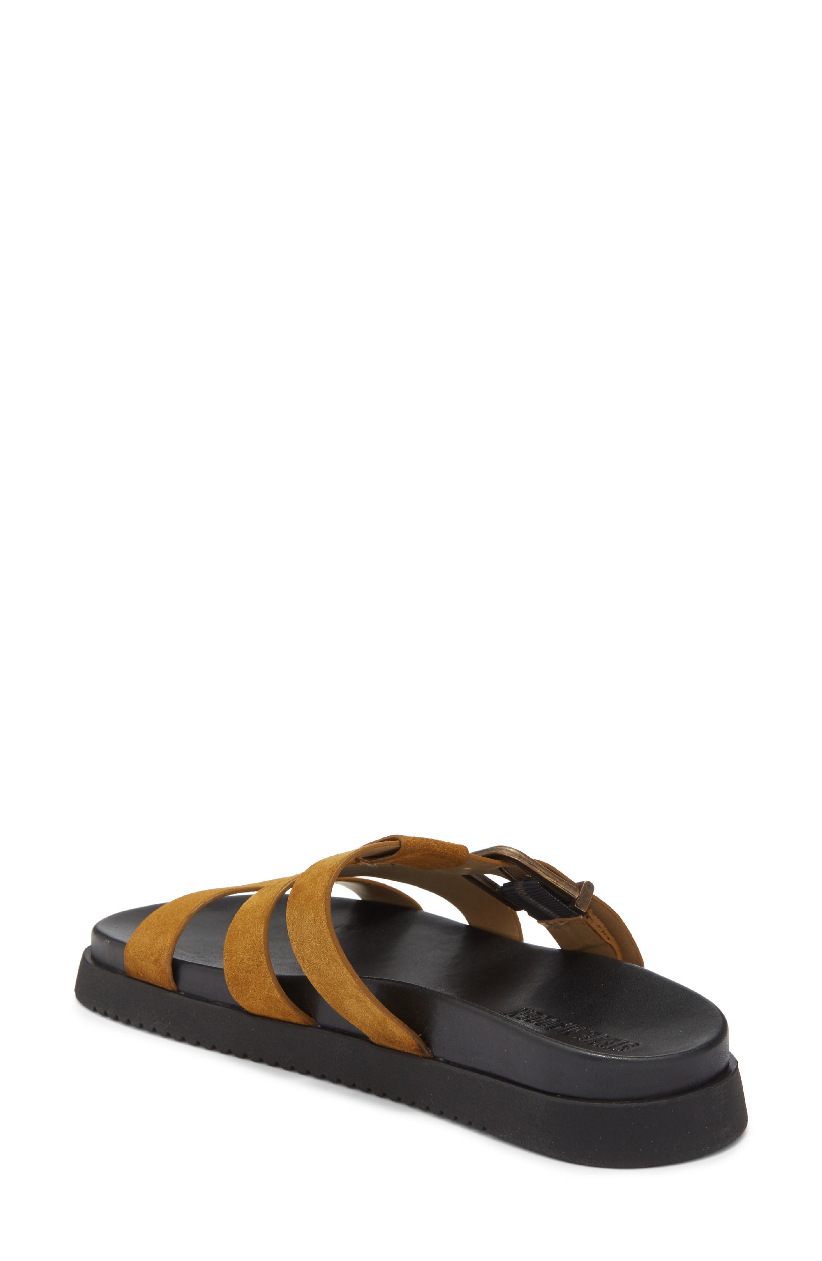 Maze Slide Sandal, Alternate, color, OLIVE SUEDE