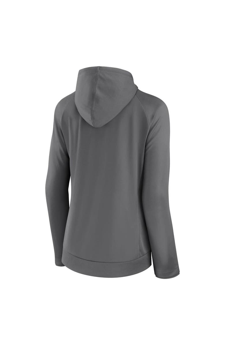 FANATICS Women's Fanatics Branded Gray LAFC Iconic Raglan Full-Zip Hoodie, Alternate, color, Gray