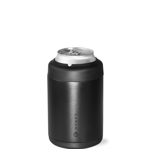 Standard Can Cooler 12oz, Insulated Stainless Steel Cup with Screw-Top Ring 
Non-Slip Rubber Base