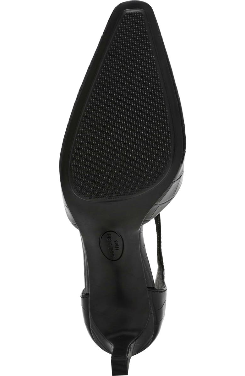 Anne Klein Rosalind Croc Embossed Ankle Strap Sandal, Alternate, color,