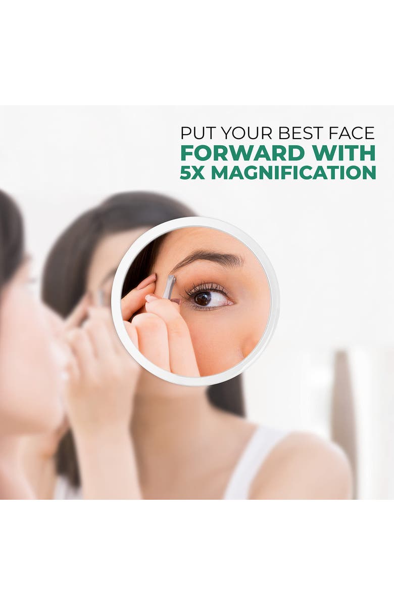 Jumbl 5X Magnifying Mirror, Alternate, color, White