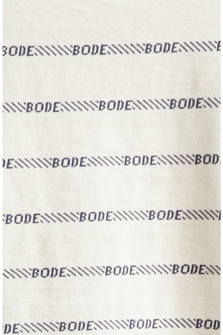 Rec Jacquard Stripe Cotton Logo T-Shirt, Alternate, color, WHITE MULTI