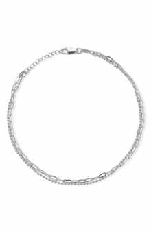 GLAZE JEWELRY Layered Chain Anklet
