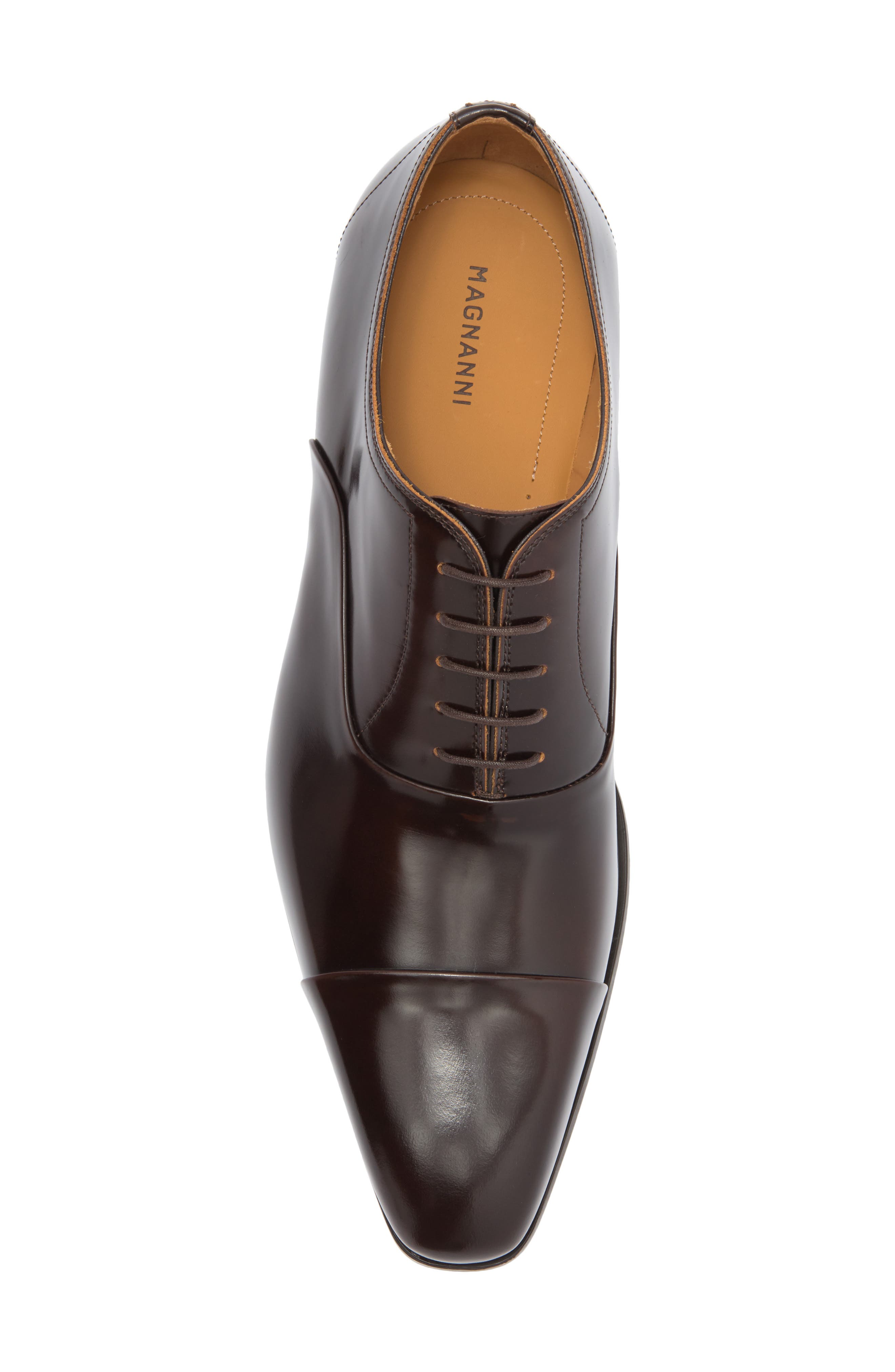 Magnanni Cap Toe Oxford, Alternate, color, Cognac