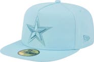 New Era Men's New Era Light Blue Dallas Cowboys Color Pack A-Frame 59FIFTY Fitted Hat