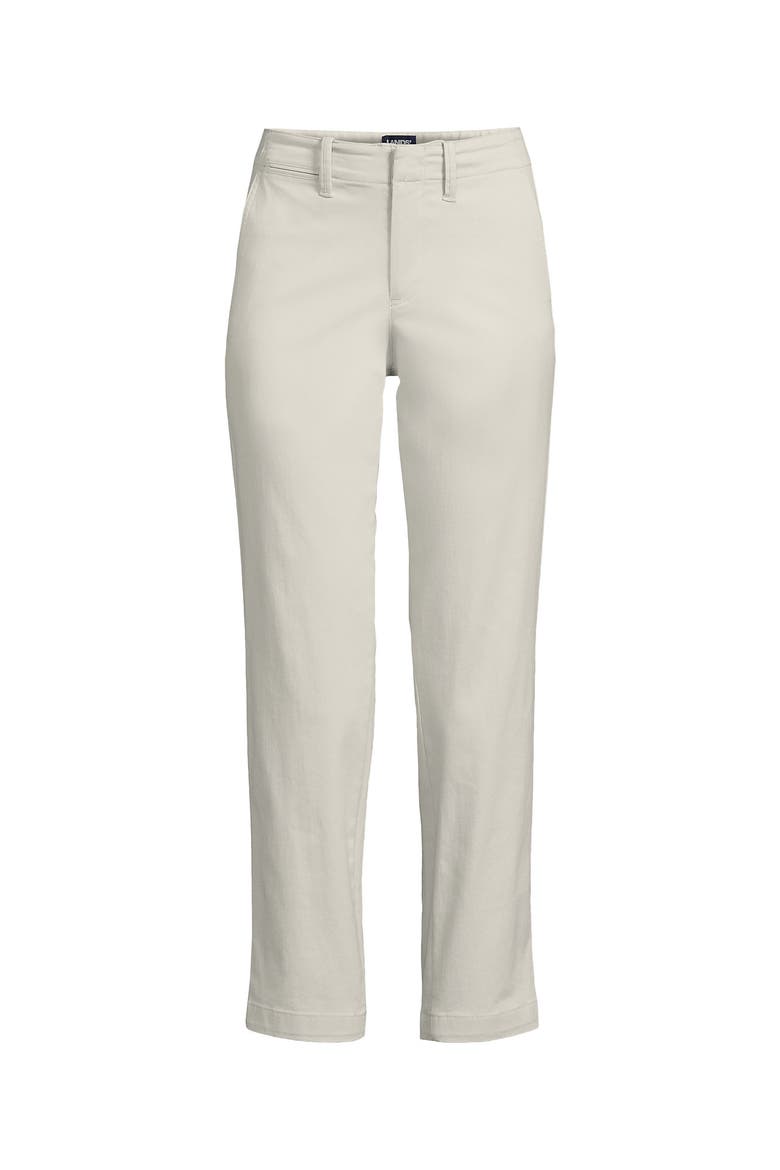 Mid Rise Classic Straight Leg Chino Ankle Pants, Alternate, color, Light Stone