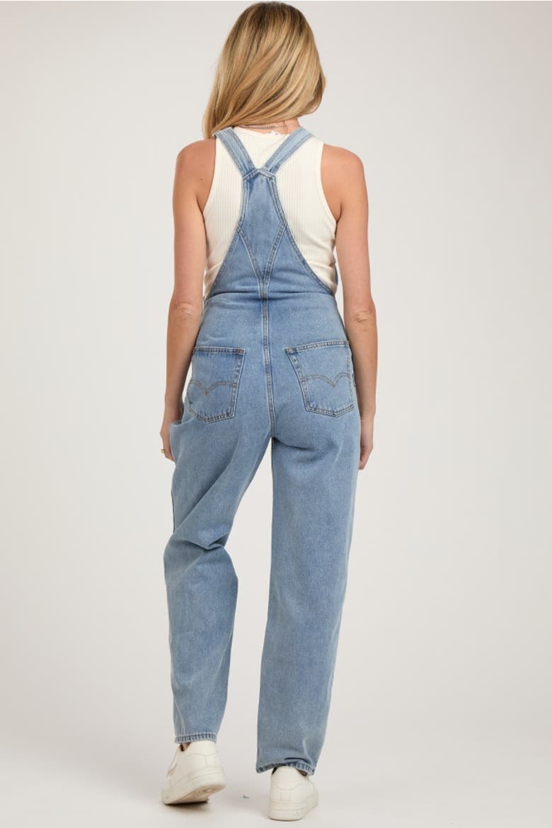 Denim Front Pocket Overall, Alternate, color, Denim