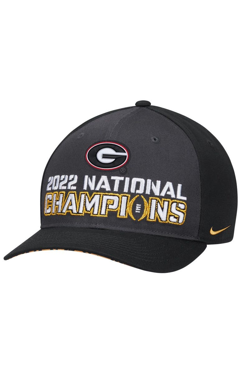 Nike Men's Nike Black Georgia Bulldogs College Football Playoff 2022 National Champions Locker Room Classic 99 Adjustable Hat, Main, color, 