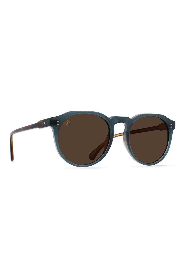 Remmy 49mm Polarized Round Sunglasses, Alternate, color, CIRUS/ VIBRANT BROWN POLAR