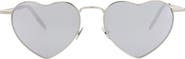 Saint Laurent 52mm Heart Metal Sunglasses