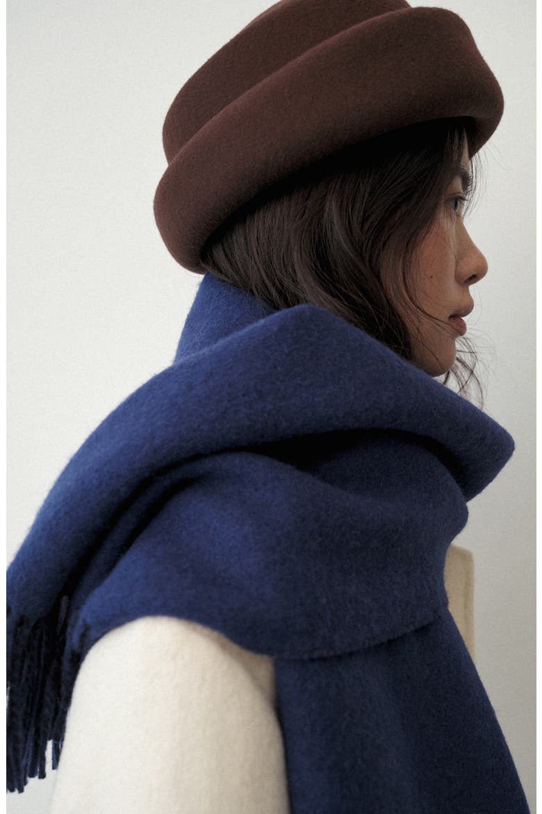 Wool Round Hat, Alternate, color, CHOCOLATE