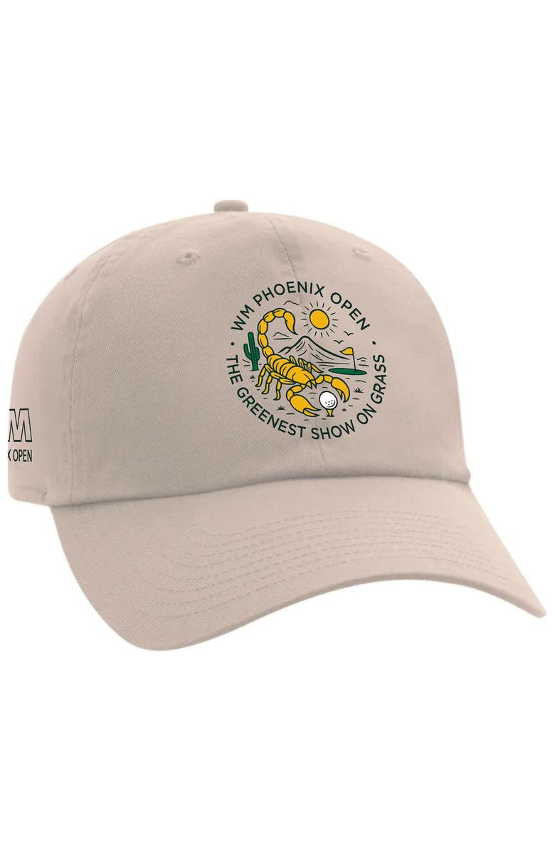 AHEAD Men's Ahead Cream WM Phoenix Open Largo Scorpion Adjustable Hat, Alternate, color, Cream