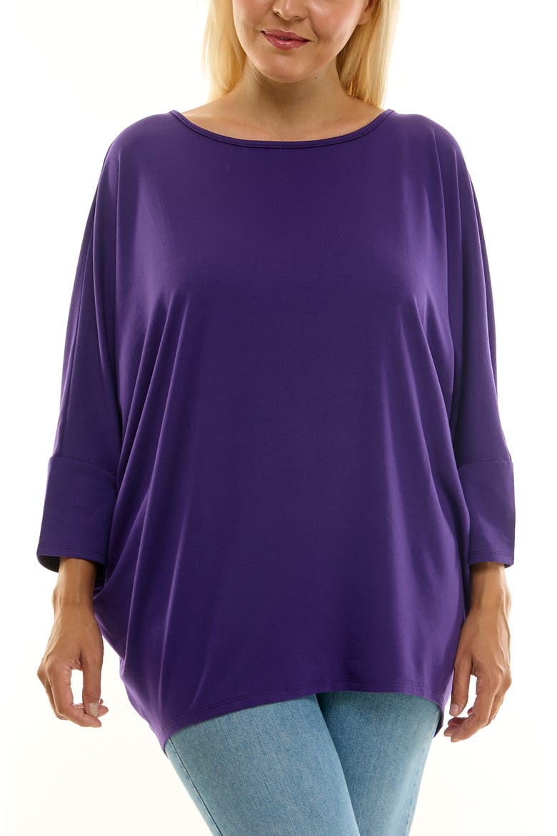 Dolman Sleeve Tunic, Main, color, VIOLET INDIGO