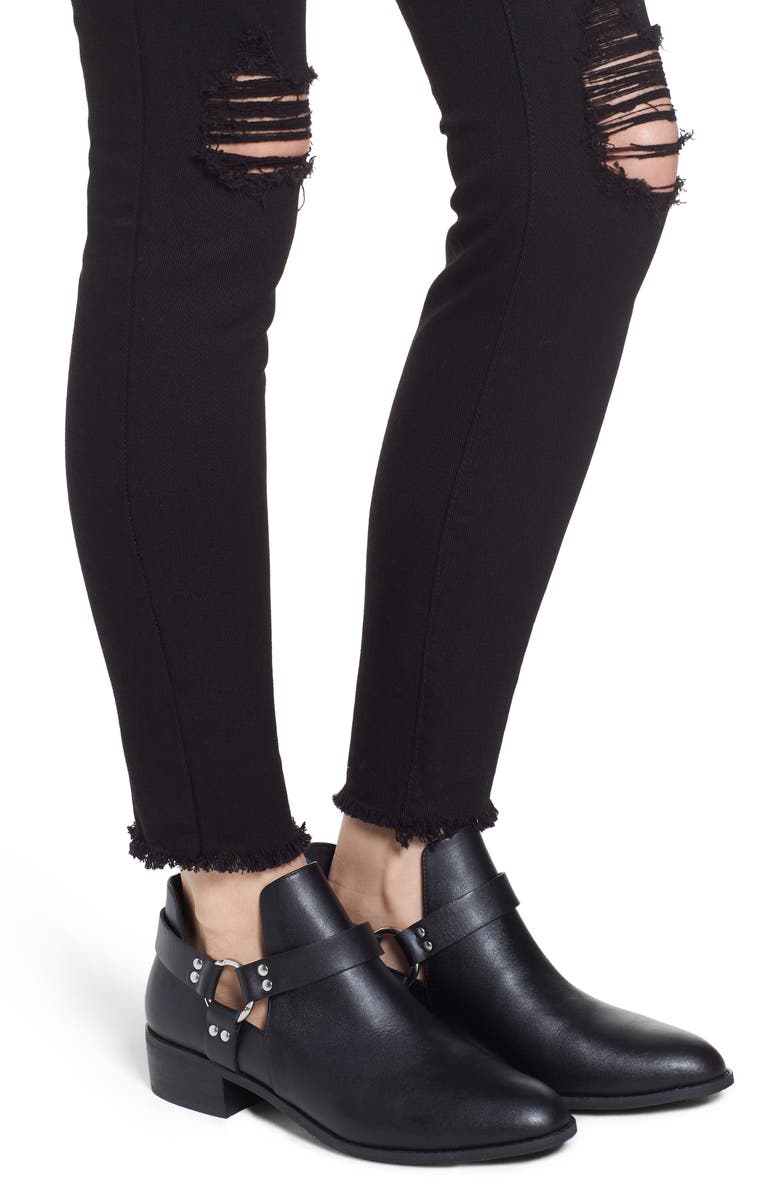 STS Blue Emma Ripped Fray Hem Skinny Jeans, Alternate, color,